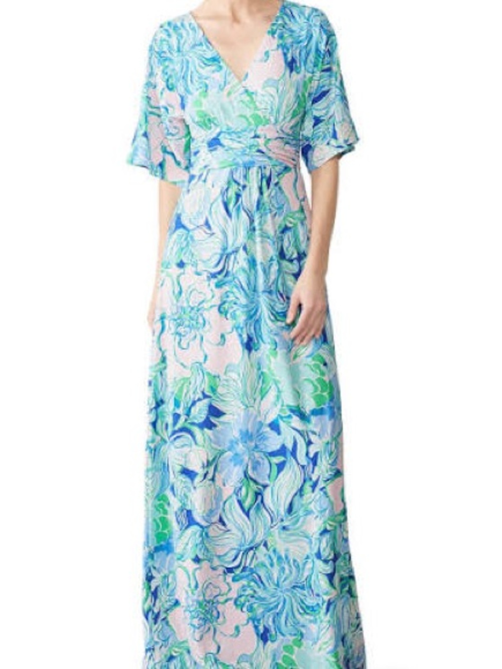 Lilly Pulitzer Paragi Maxi Dress in Rock the Runway, Size Large